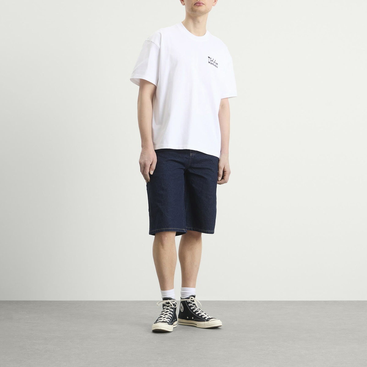 Dickies Men's 958 Loose Denim Shorts in Blue Rinsed