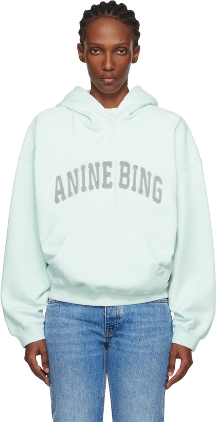 Photo: ANINE BING Green Harvey Hoodie