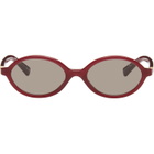 Miu Miu Eyewear Red Miu Regard Sunglasses