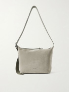 LOEWE - Loop Medium Logo-Debossed Suede Messenger Bag