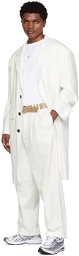 LU'U DAN SSENSE Exclusive Off-White 90's Tailored Coat