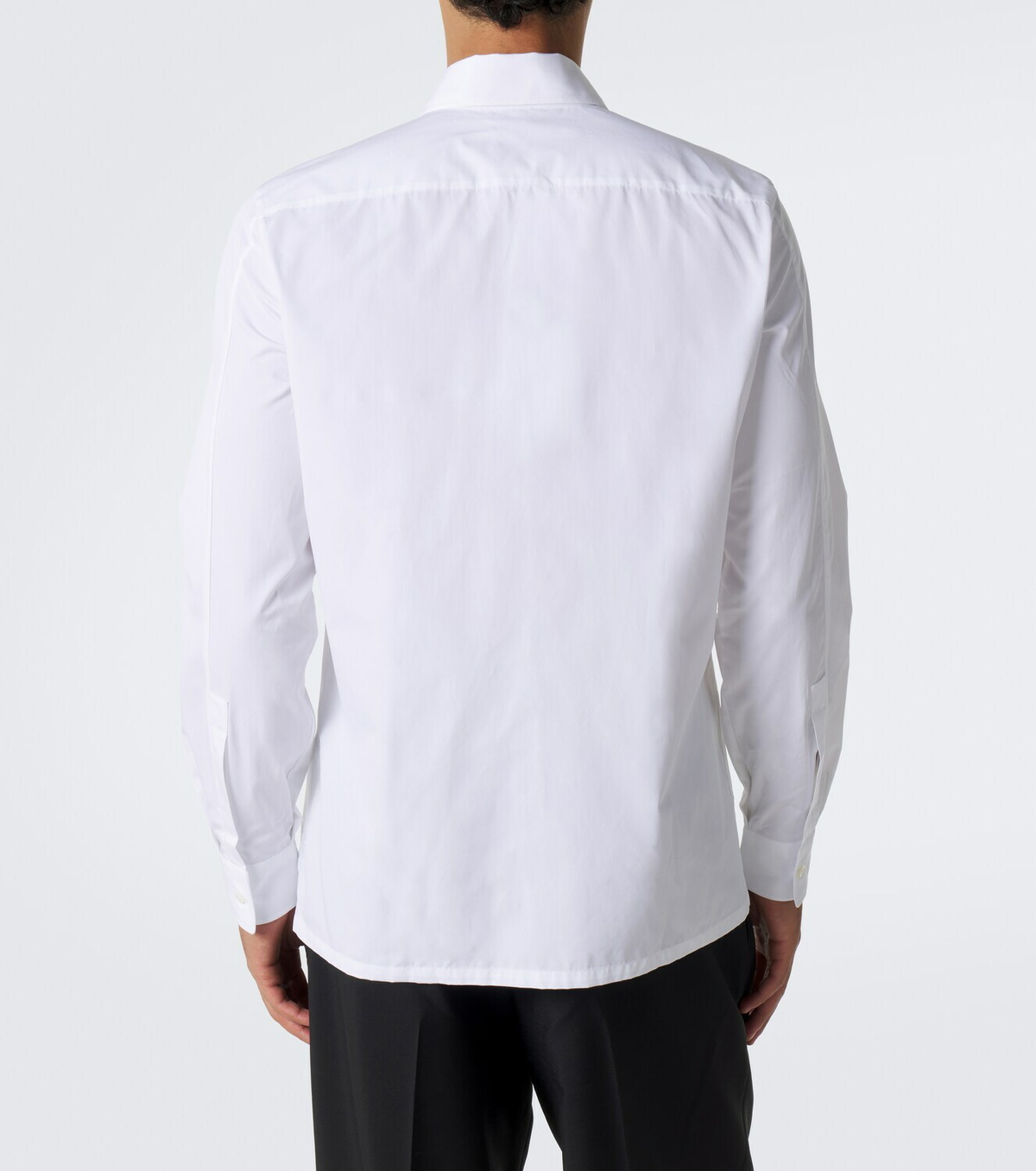 Givenchy Logo embroidered cotton poplin shirt