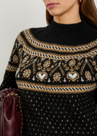 Khaite Guy Fair Isle Cashmere Jumper Black
