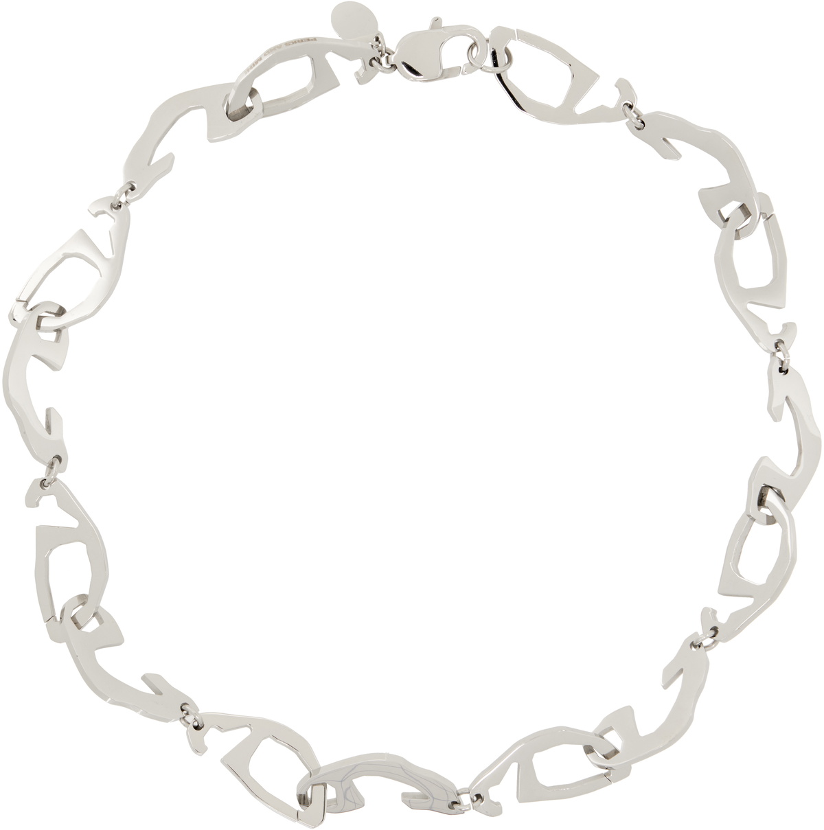 Perks and Mini Silver '69' Chain Necklace