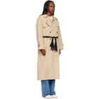 MM6 Maison Margiela Beige Gloves Cotton Trench Coat