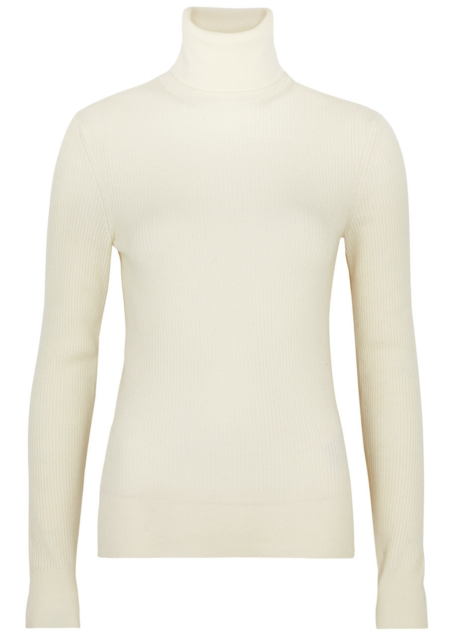 Canada Goose Georgian Roll-neck Wool Jumper White