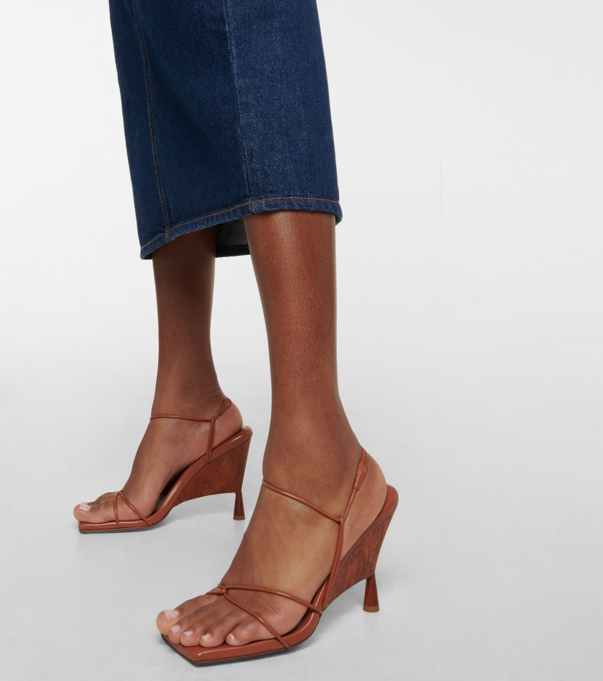 Gia Borghini - Gia/Rhw Rosie 19 leather sandals Gia Borghini