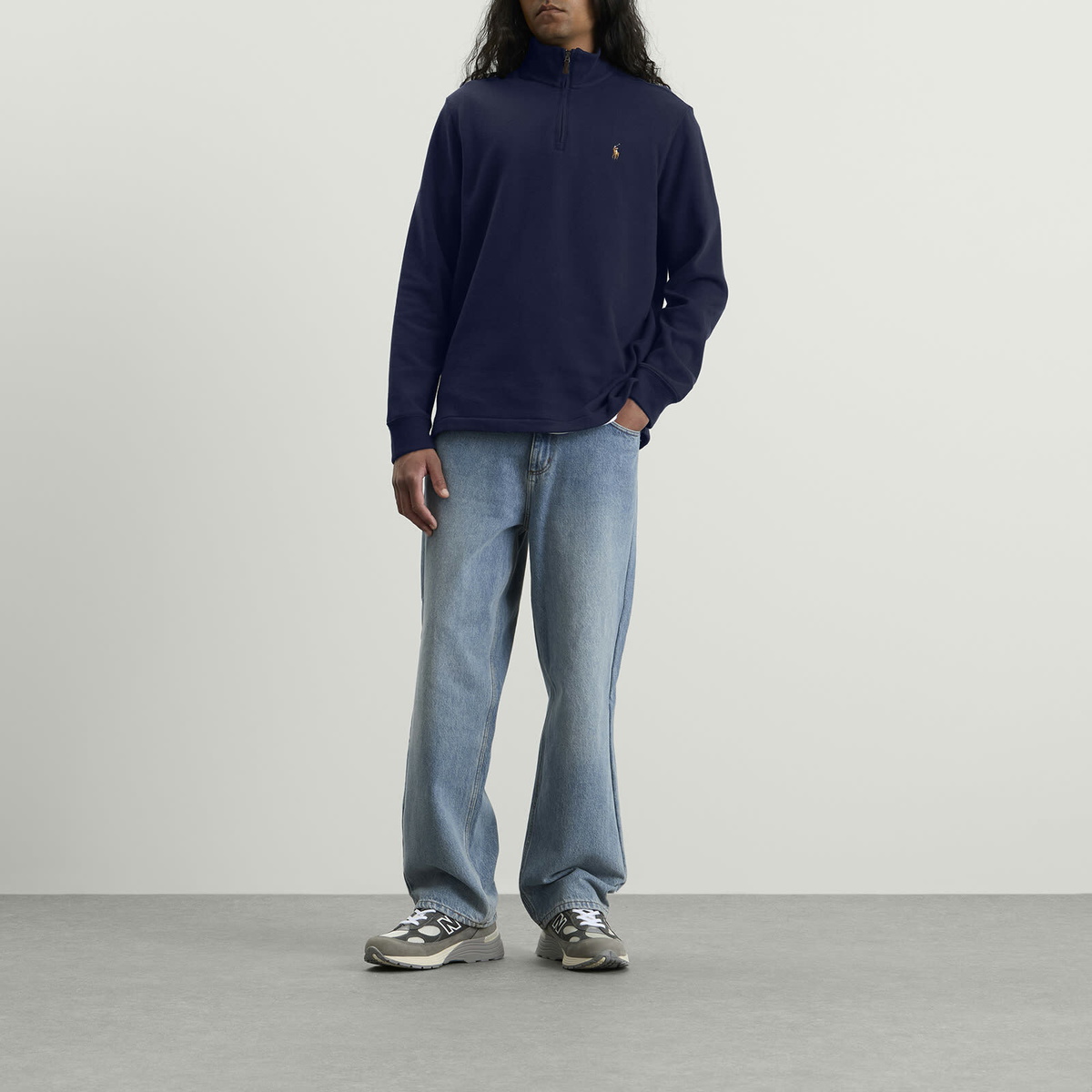 Polo Ralph Lauren Men's Half Zip Jumper in Cruise Navy