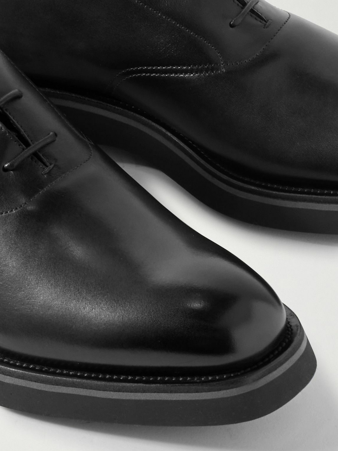 Berluti - Alessio Leather Derby Shoes - Black