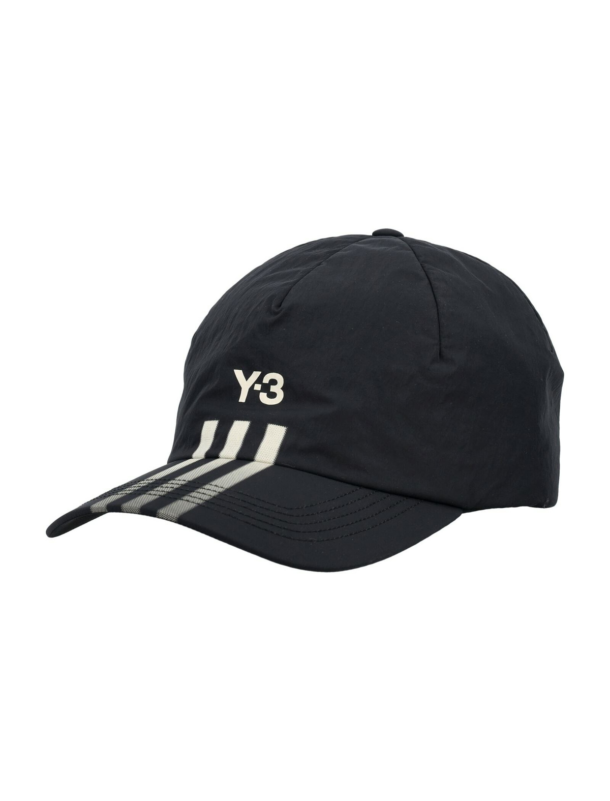 ★人気★【Y-3】3 STRIPE DOUBLE PEAK キャップ Y-3 Men's 3-Stripe Cap in Black Y-3