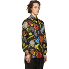 Versace Multicolor Floral Silk Shirt