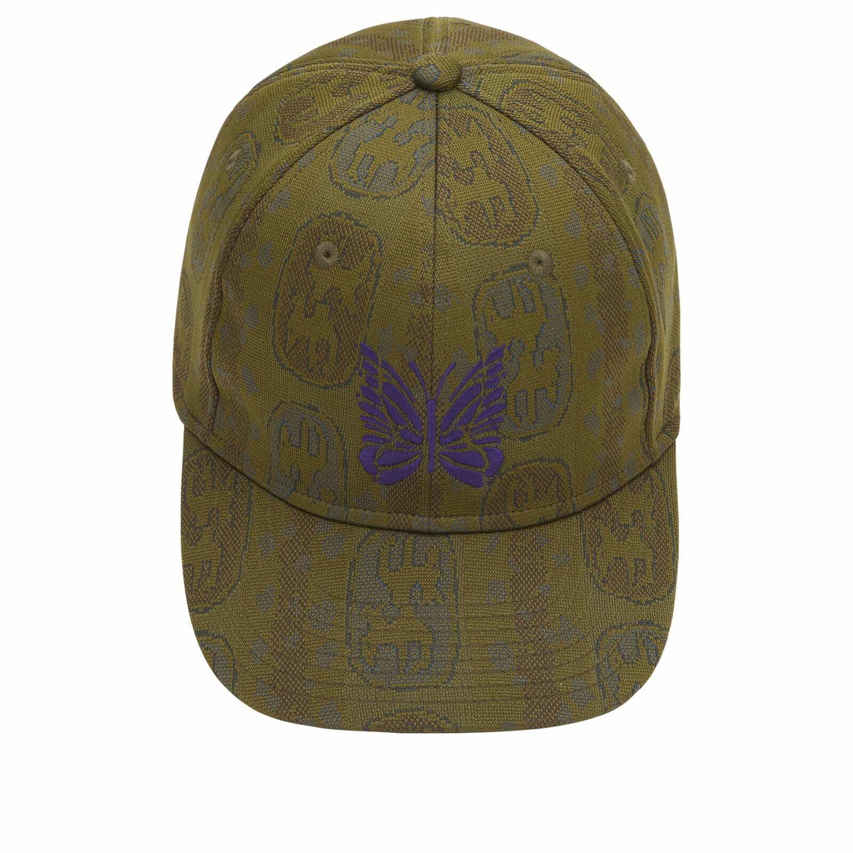 Needles Men's Jacquard Baseball Cap in Olive