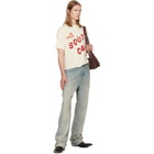 AMIRI White 'South Cali' Crop T-shirt
