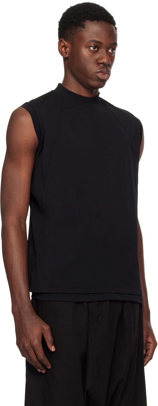 The Viridi-anne Black Mock Neck T-Shirt