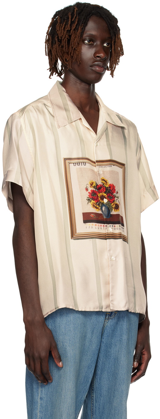 S.S.Daley Off-White Striped Shirt