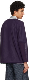 NEEDLES Purple Embroidered Cardigan