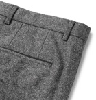 Hugo Boss - Jiro Slim-Fit Mélange Virgin Wool-Blend Tweed Trousers - Men - Gray