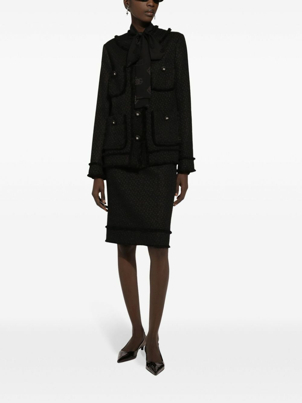 Dolce & Gabbana DG-Jacquard Silk Shirt