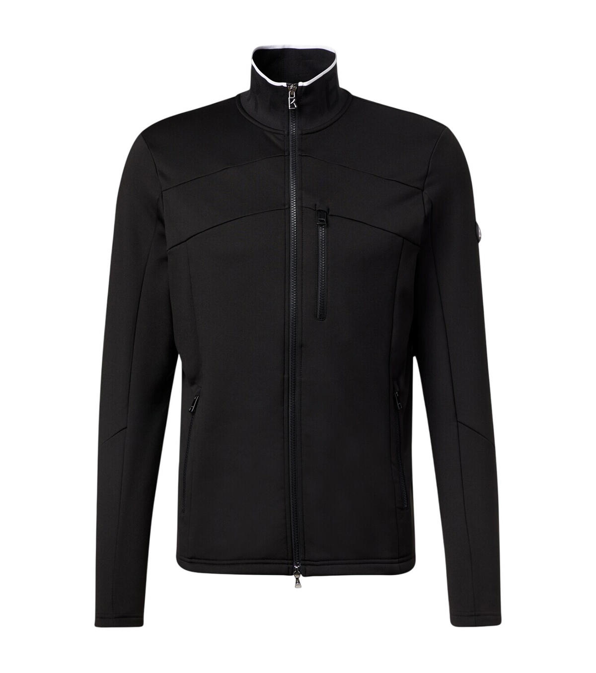 Bogner - Lennard Slim-Fit Ribbed Cotton and Linen-Blend Half-Zip