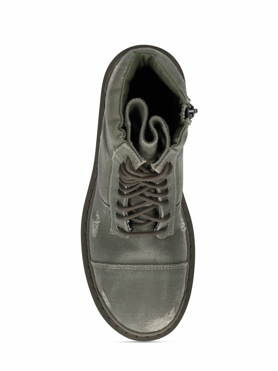 BALENCIAGA - Strike Cotton Canvas Combat Boots
