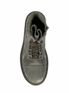 BALENCIAGA - Strike Cotton Canvas Combat Boots
