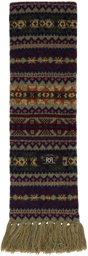 RRL Multi Fair-Isle Scarf