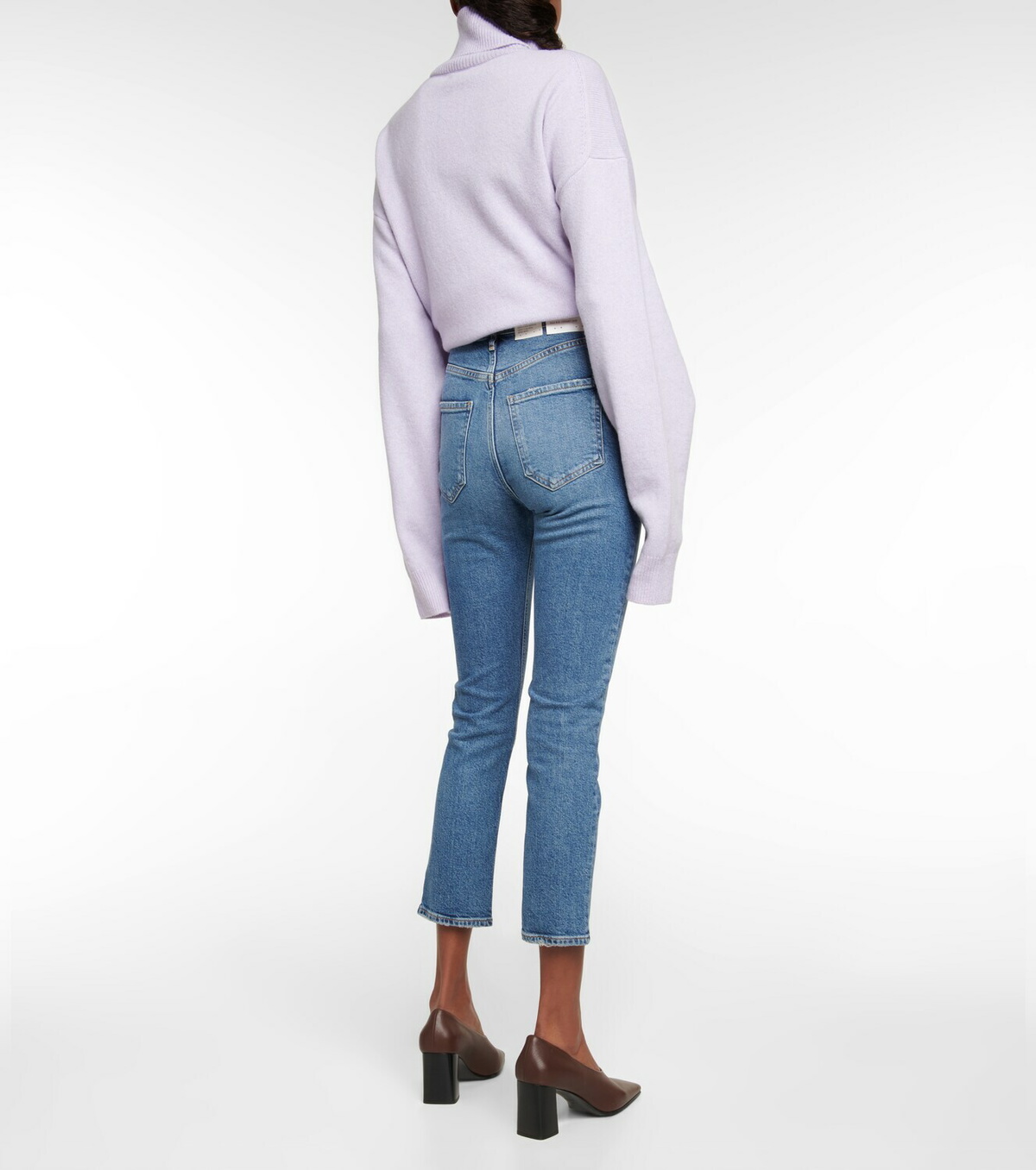 Agolde - Riley high-rise cropped slim jeans AGOLDE