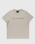 Canada Goose Emersen T-Shirt Embroidered Wordmark Beige Mens Shortsleefe