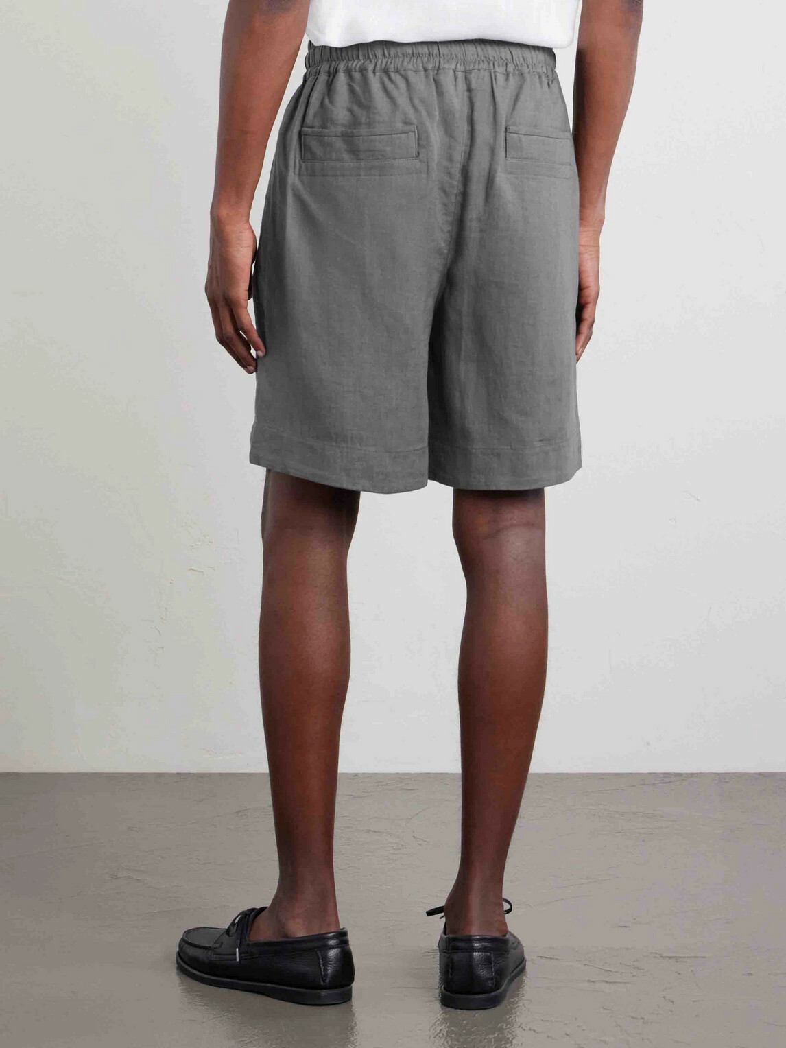 Eleventy - Straight-Leg Linen Shorts - Gray