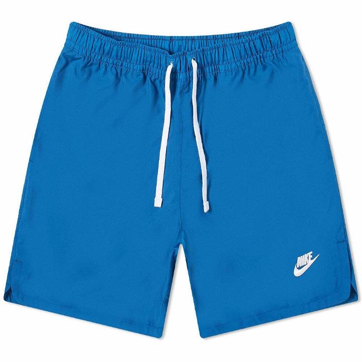 Photo: Nike Men's Retro Woven Shorts in Dark Marina Blue/White