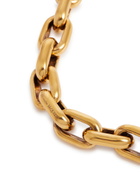 Alexander Mcqueen Peak Chain Necklace Gold