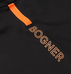 Bogner - Camilo Slim-Fit Logo-Print Colour-Block Stretch-Jersey Half-Zip Ski Base Layer - Black