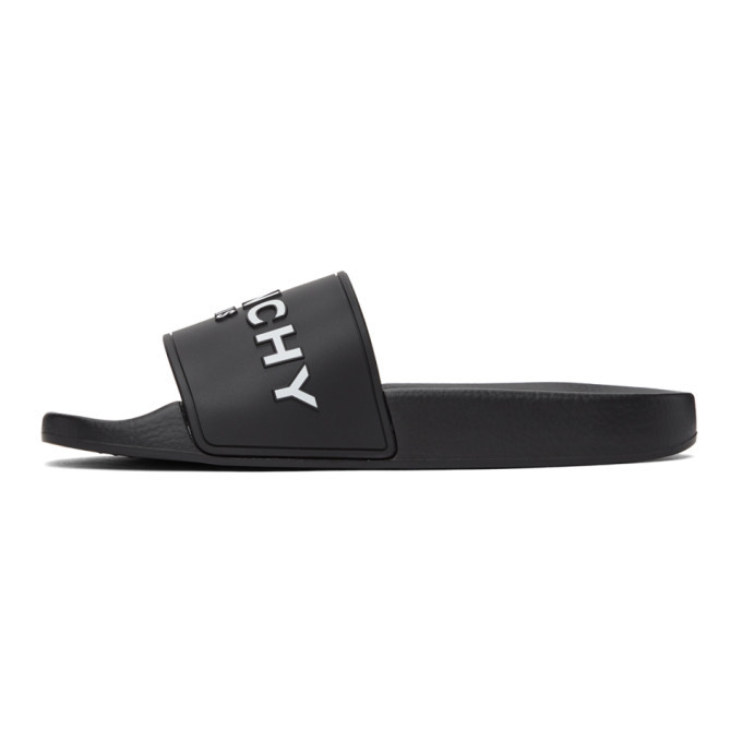 Givenchy Black Logo Flat Sandals Givenchy