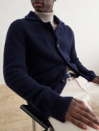 Rubinacci - Waffle-Knit Cashmere Cardigan - Blue