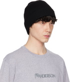 JW Anderson Black Knitted Beanie