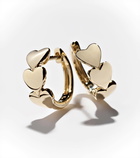 Roxanne First Heart Of Gold 14kt gold hoop earrings