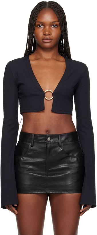 Photo: Louisa Ballou Black Classic Cardigan