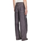 Maison Margiela Purple Double-Dyed Workwear Trousers