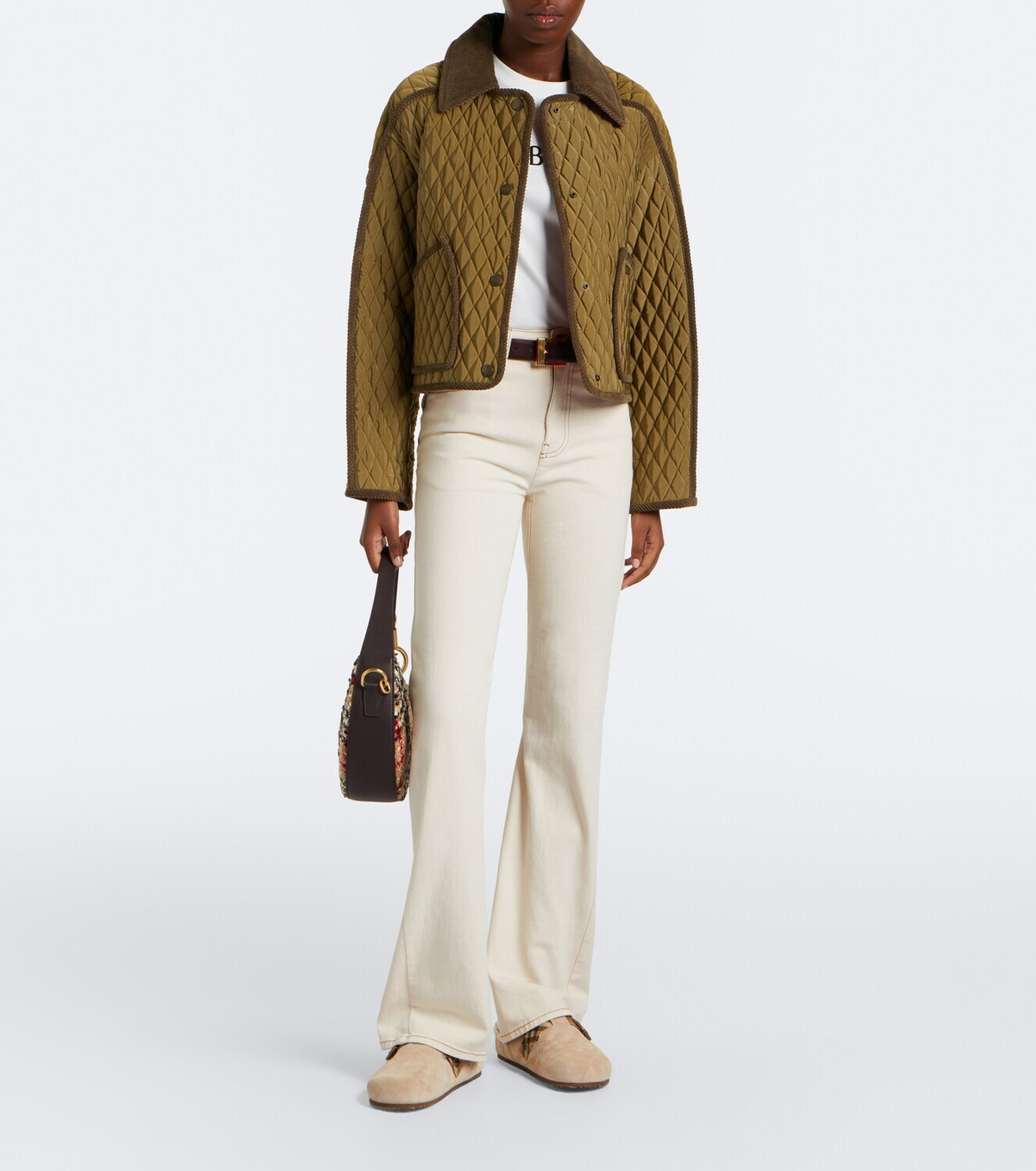 Burberry Urchin shearling-lined suede clogs