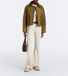 Burberry Urchin shearling-lined suede clogs