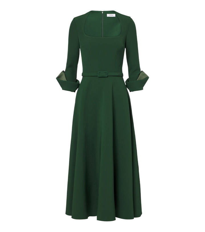 Photo: Safiyaa Ellis crêpe cocktail dress