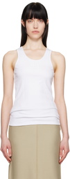 Max Mara Leisure White Sax Tank Top