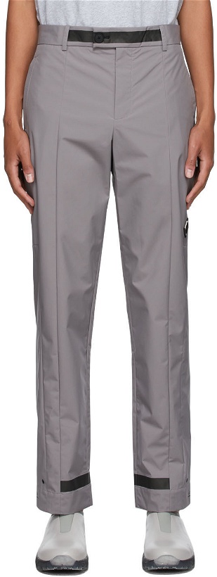 Photo: A-COLD-WALL* Grey Essential Technical Trousers
