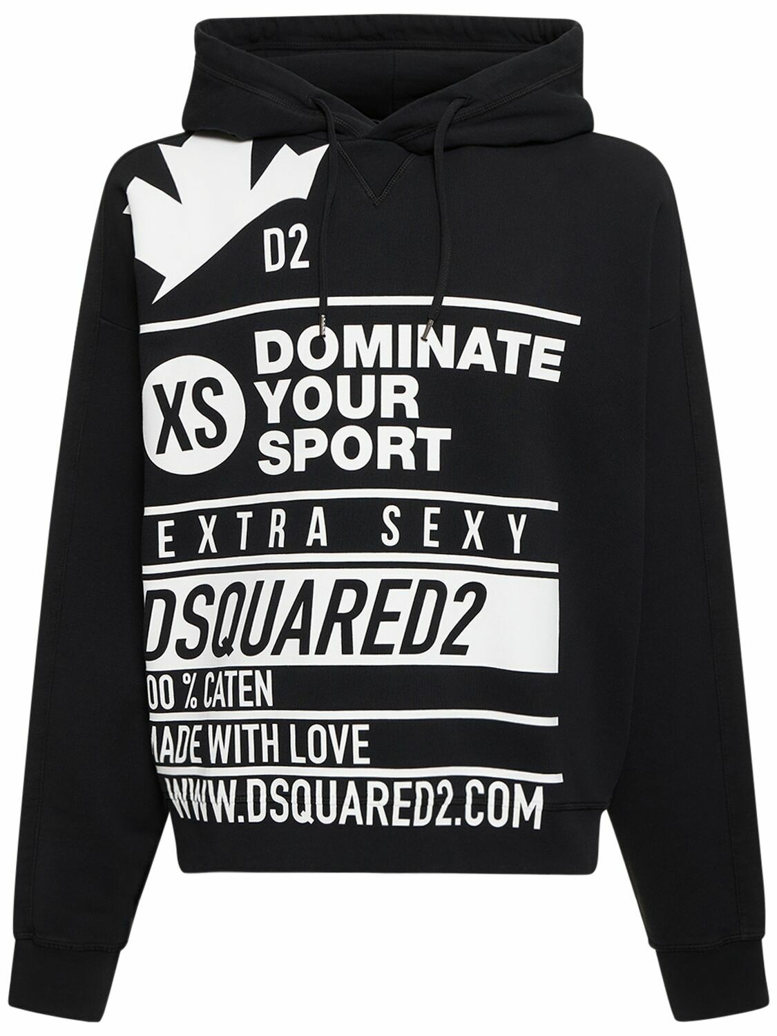Photo: DSQUARED2 - Burbs Printed Cotton Hoodie