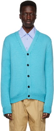 Marni Blue Embroidered Cardigan