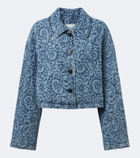 Dries Van Noten Floral denim jacket
