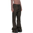 Rick Owens Gray Tower Bolan Bootcut Jeans