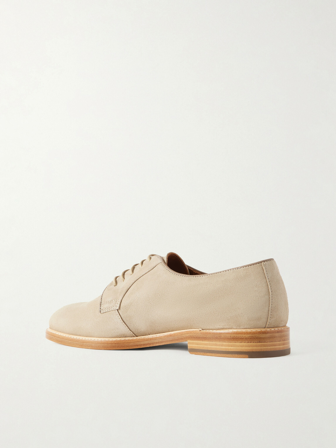 Mr P. - Suede Derby Shoes - Neutrals