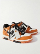 Off-White - Out of Office Leather Sneakers - Orange