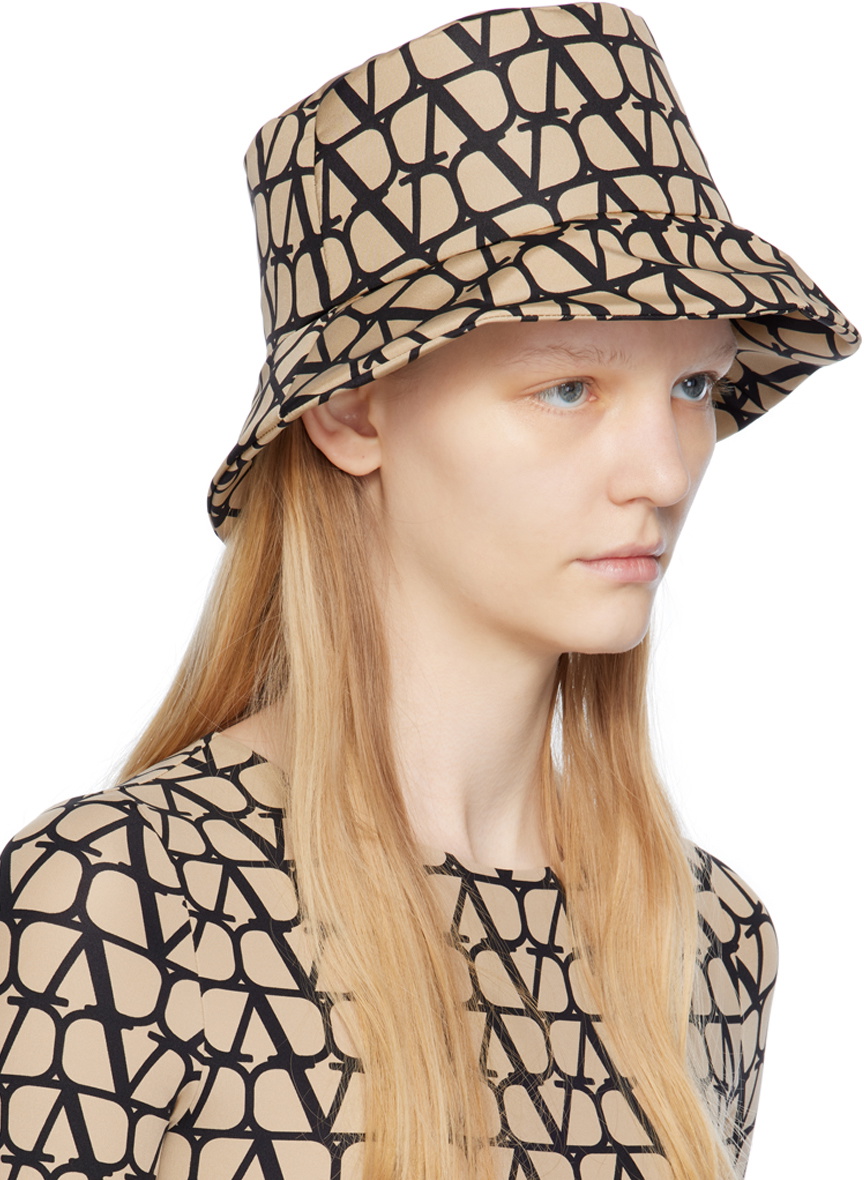 ハット VALENTINO GARAVANI Ivory Felt Bucket Hat Valentino Garavani Women Ivory Felt Bucket Hat In White